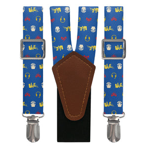 Gaming With Friends Suspenders - Main View - Knotty Tie Co.