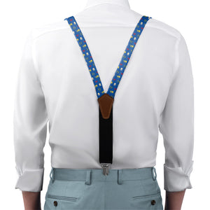 Gaming With Friends Suspenders - On Model Front View - Knotty Tie Co.