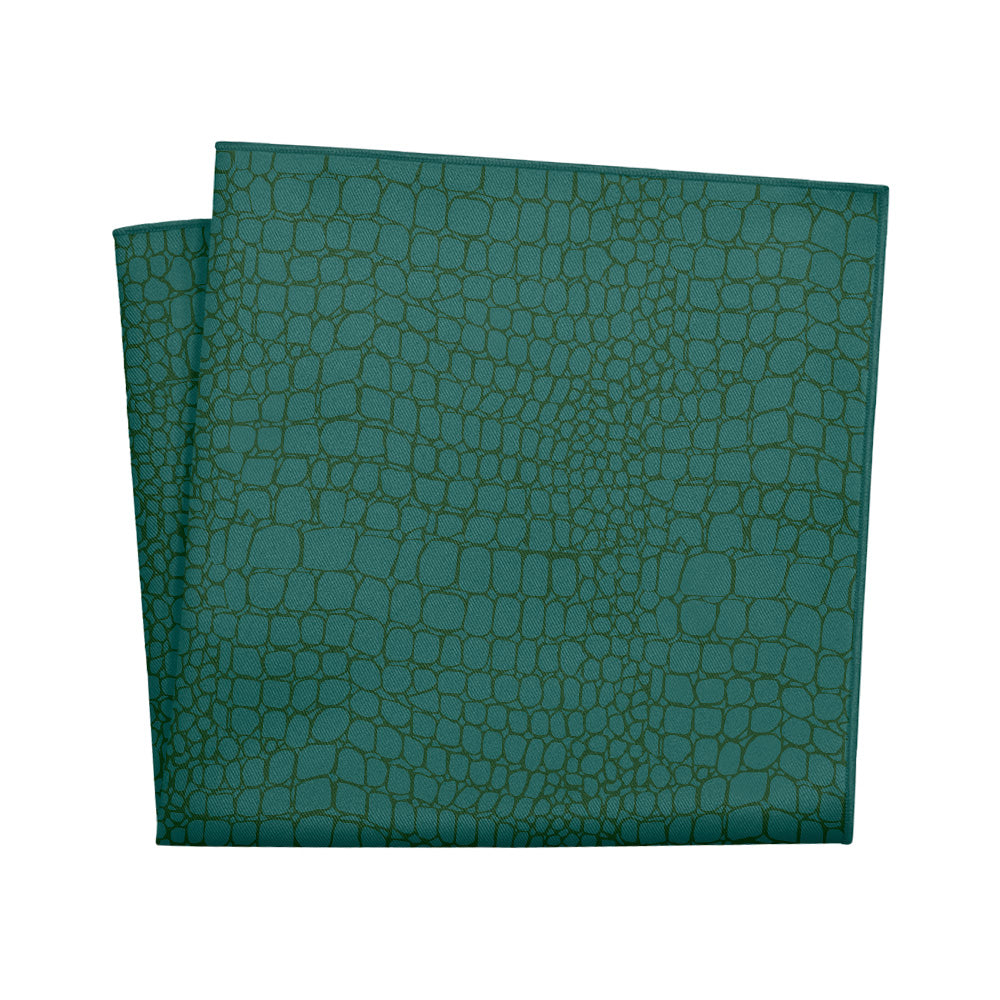 Gator Skin Pocket Square - 12" Square - Knotty Tie Co.