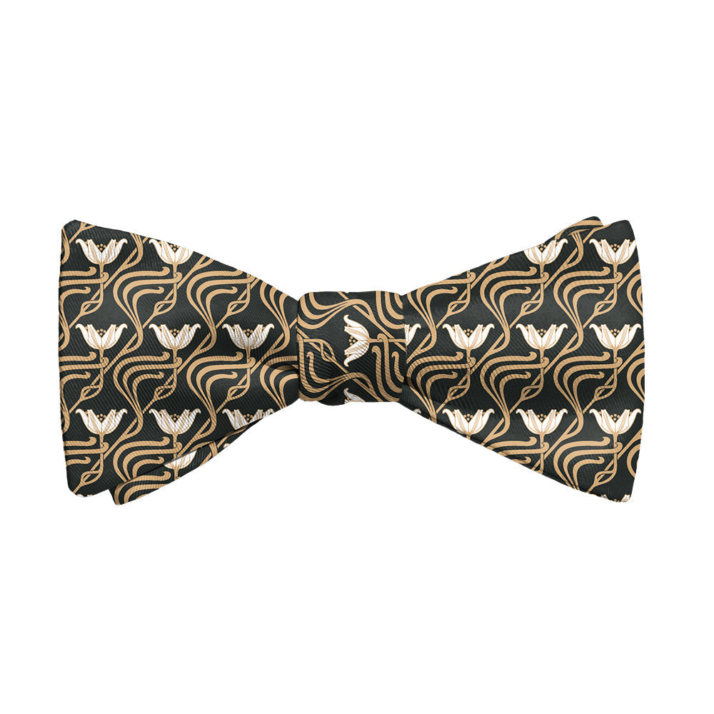 Gatsby Floral Bow Tie - Adult Extra-Long Self-Tie 18-21" - Knotty Tie Co.