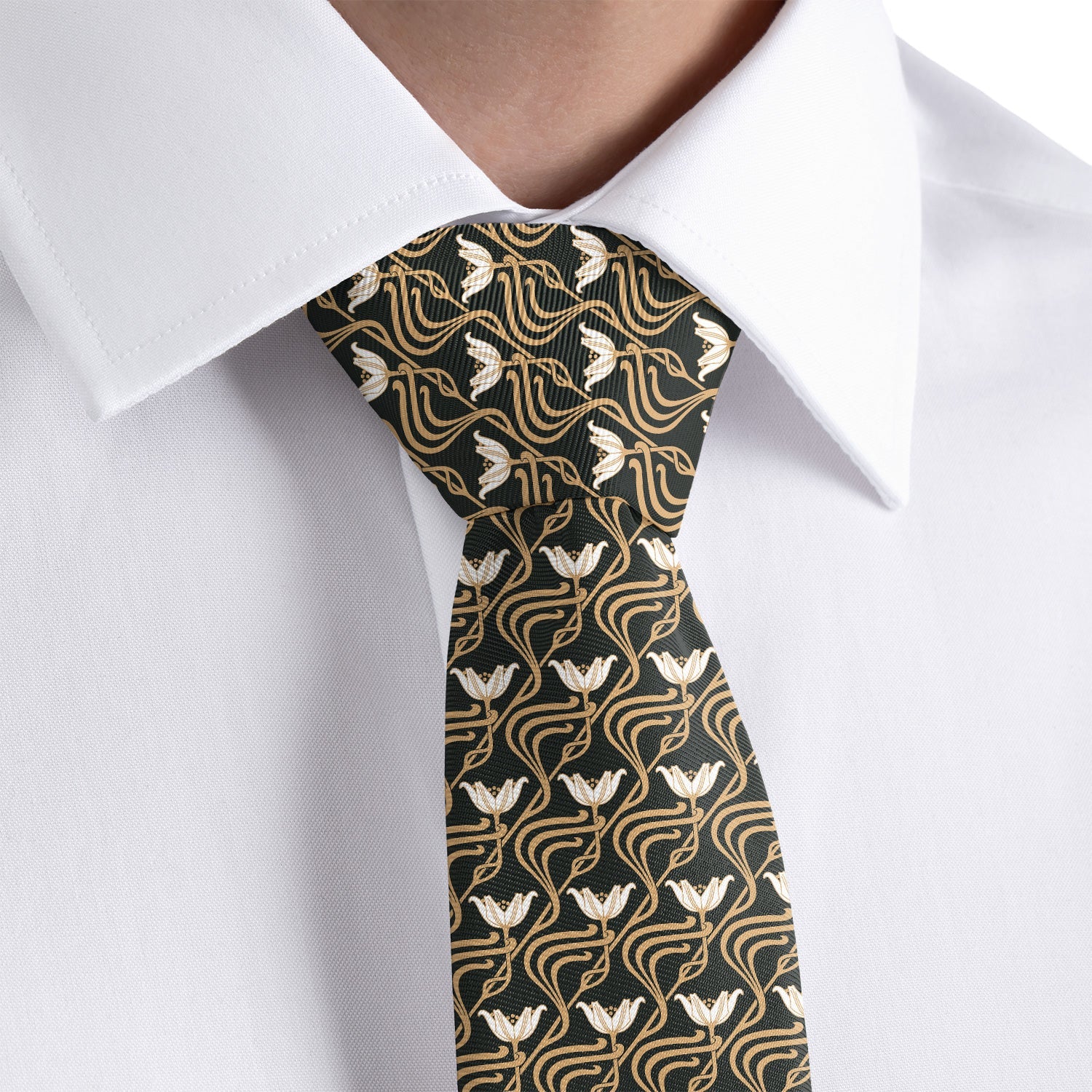 Gatsby Floral Necktie -  -  - Knotty Tie Co.