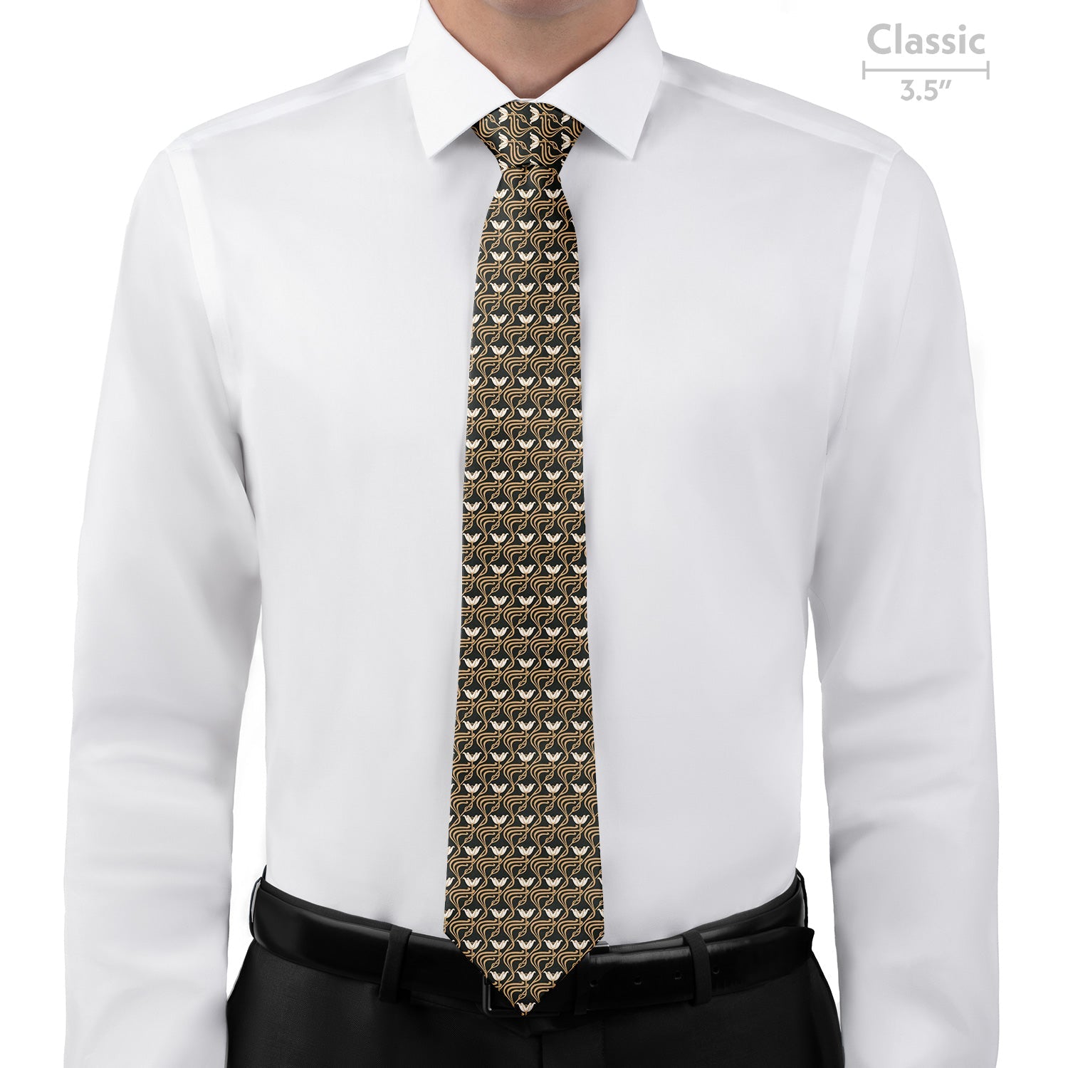 Gatsby Floral Necktie - Classic 3.5" -  - Knotty Tie Co.