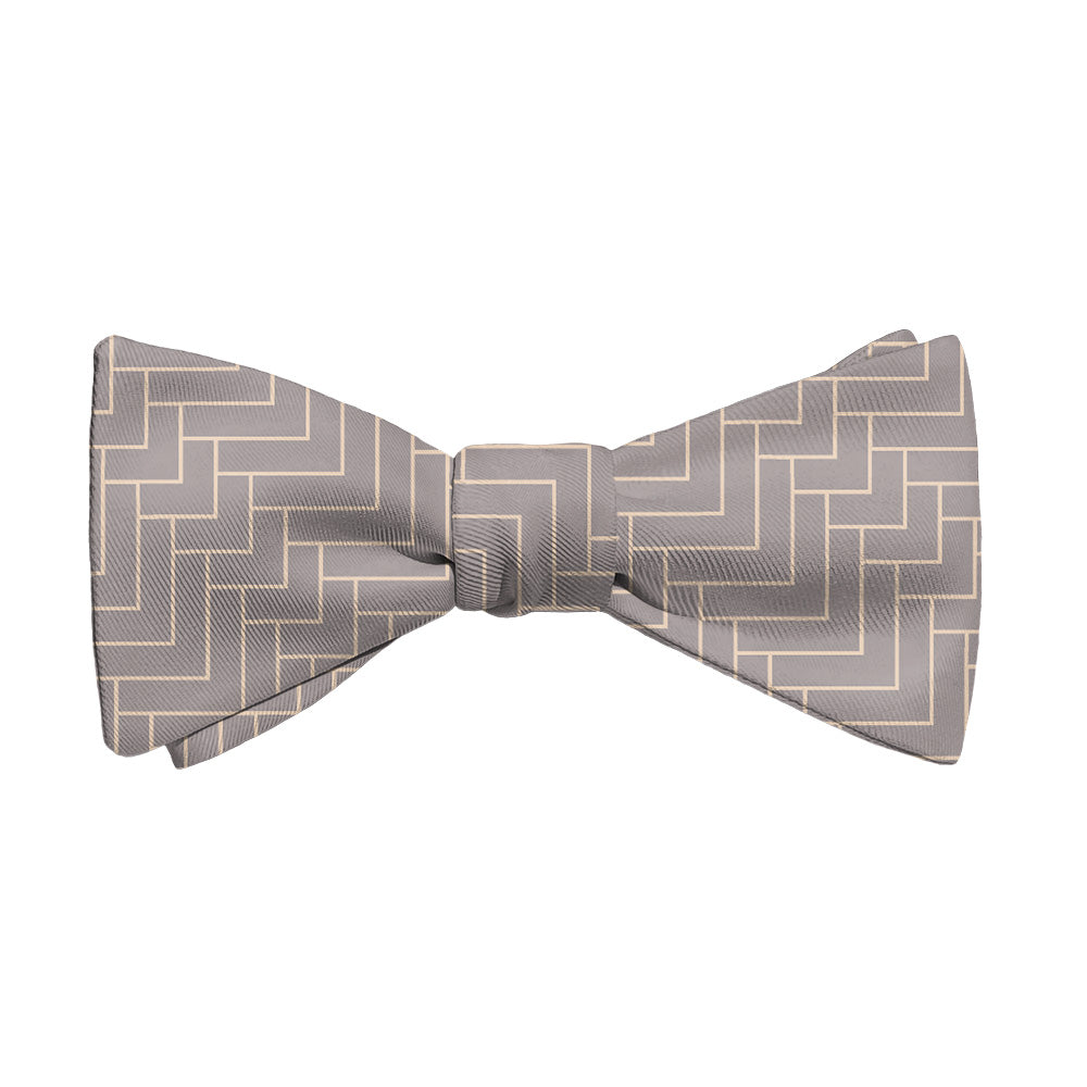 Geo Herring Bow Tie - Adult Extra-Long Self-Tie 18-21" - Knotty Tie Co.