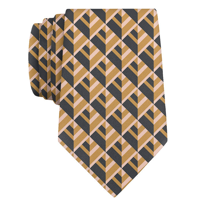 Geo Plates Necktie - Rolled - Knotty Tie Co.