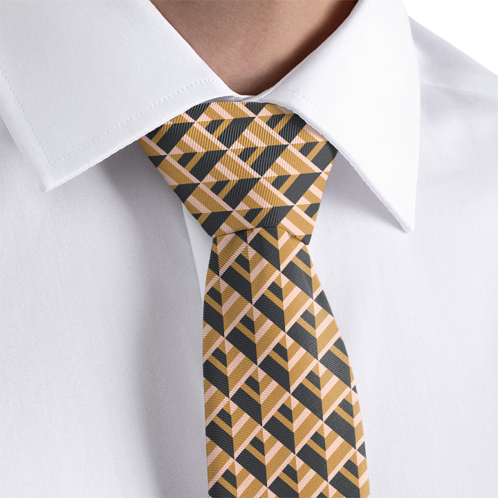 Geo Plates Necktie - Dress Shirt - Knotty Tie Co.