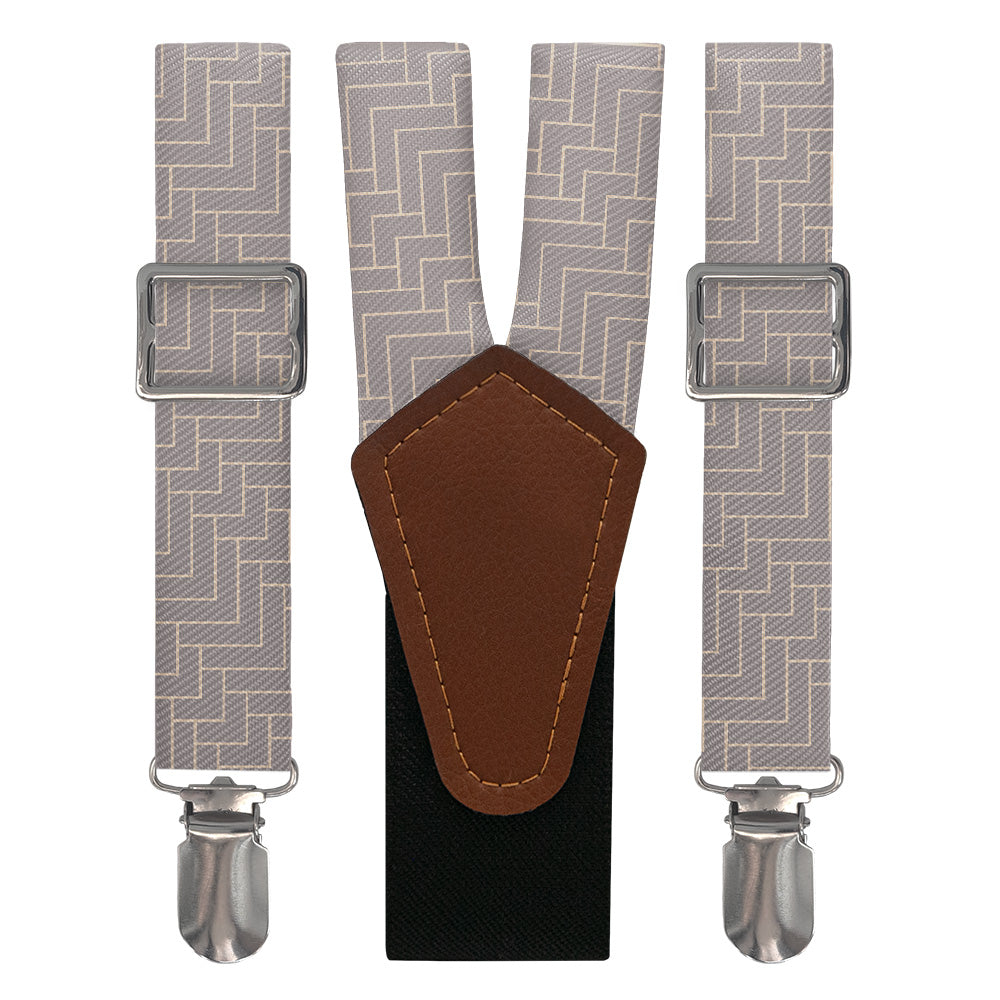 Geo Herring Suspenders - Main View - Knotty Tie Co.