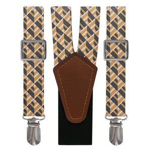 Geo Plates Suspenders - Main View - Knotty Tie Co.