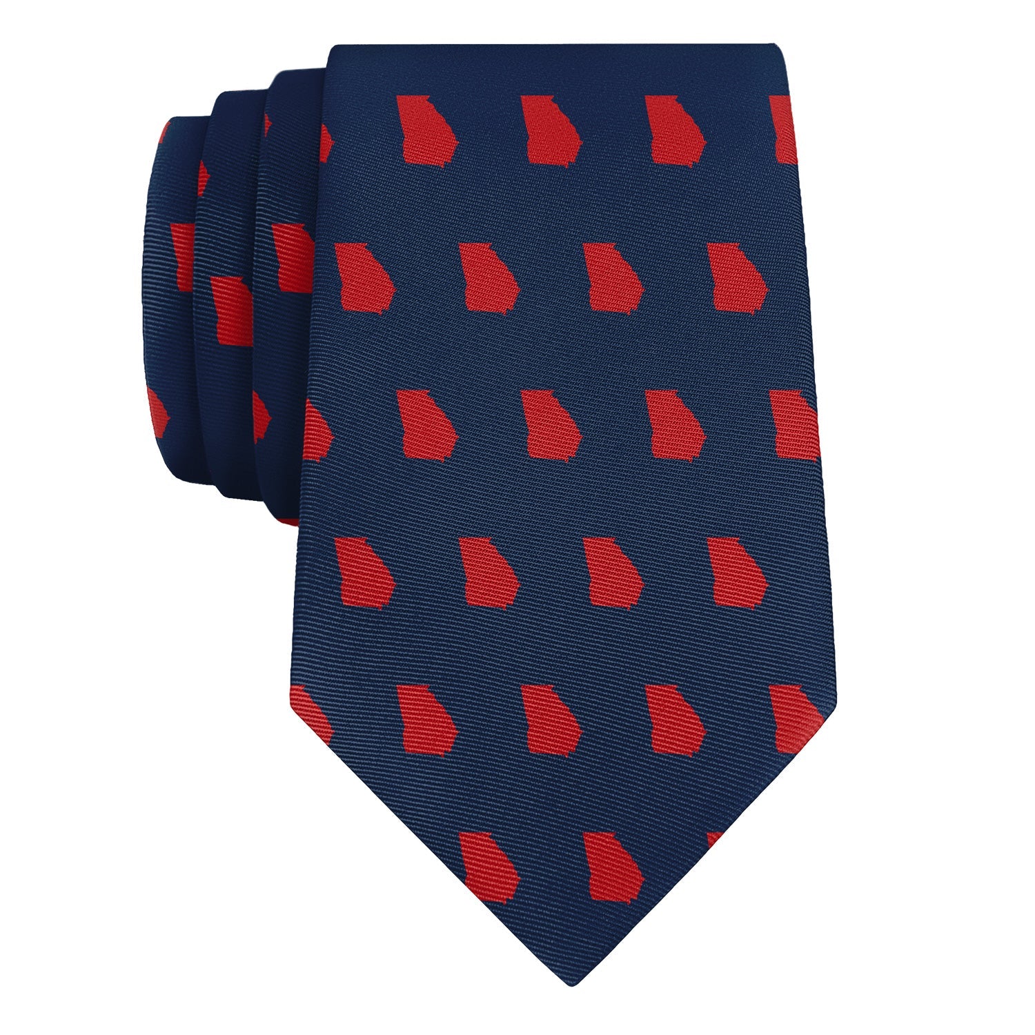 Georgia State Outline Necktie - Knotty 2.75" -  - Knotty Tie Co.