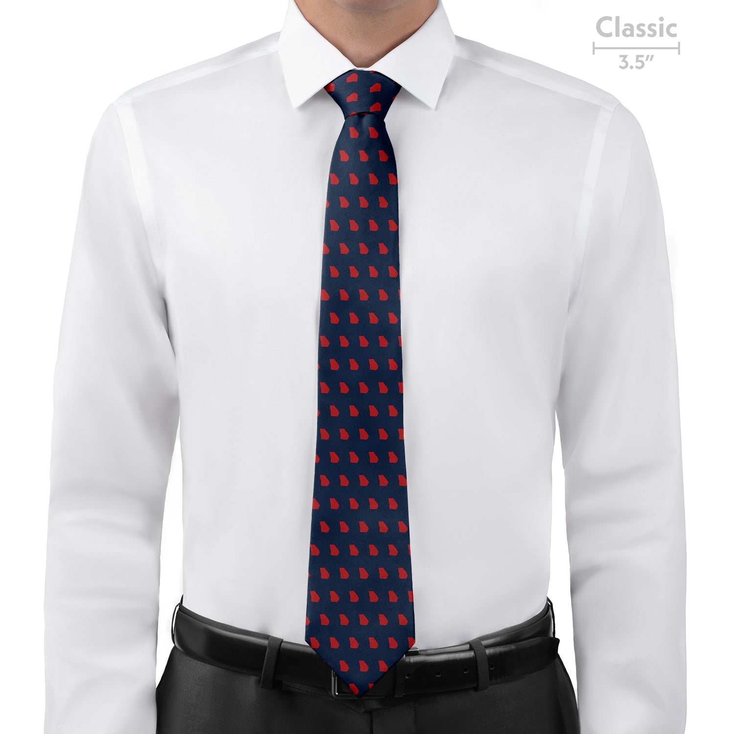 Georgia State Outline Necktie - Classic - Knotty Tie Co.