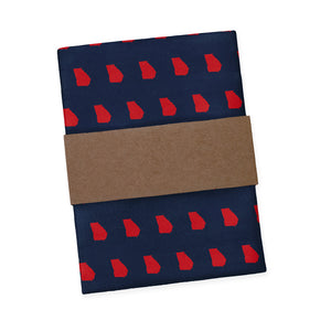 Georgia State Outline Pocket Square - Packaging - Knotty Tie Co.