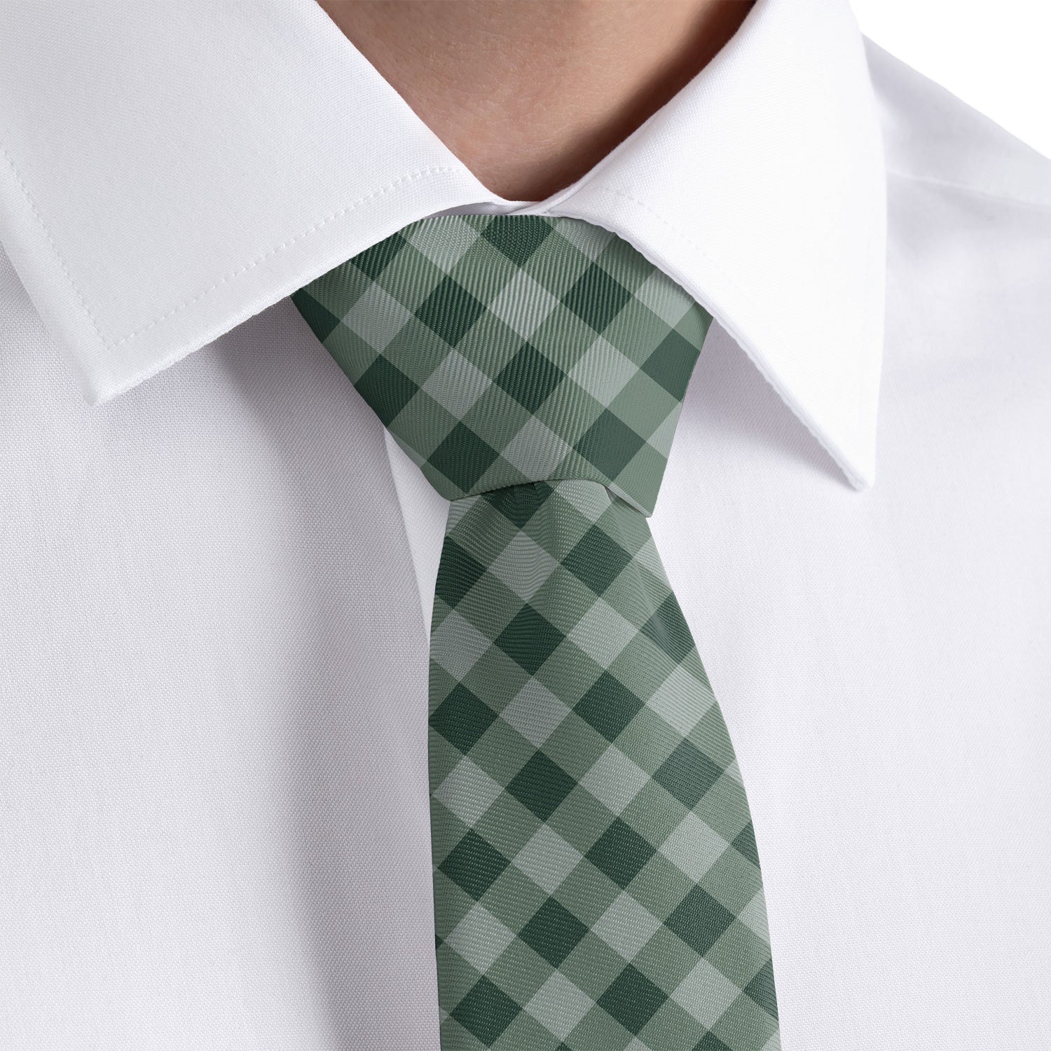 Gingham Plaid Necktie - Rolled - Knotty Tie Co.