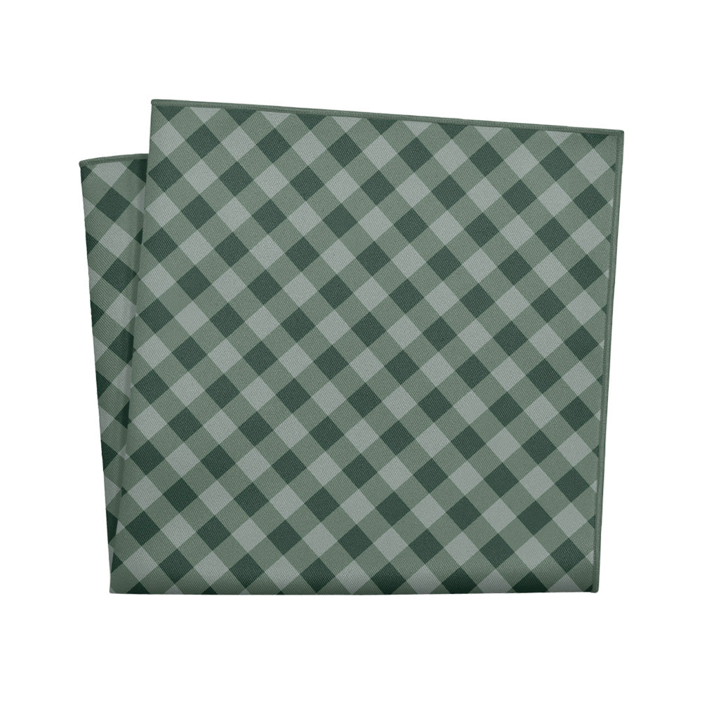 Gingham Plaid Pocket Square - 12" Square - Knotty Tie Co.