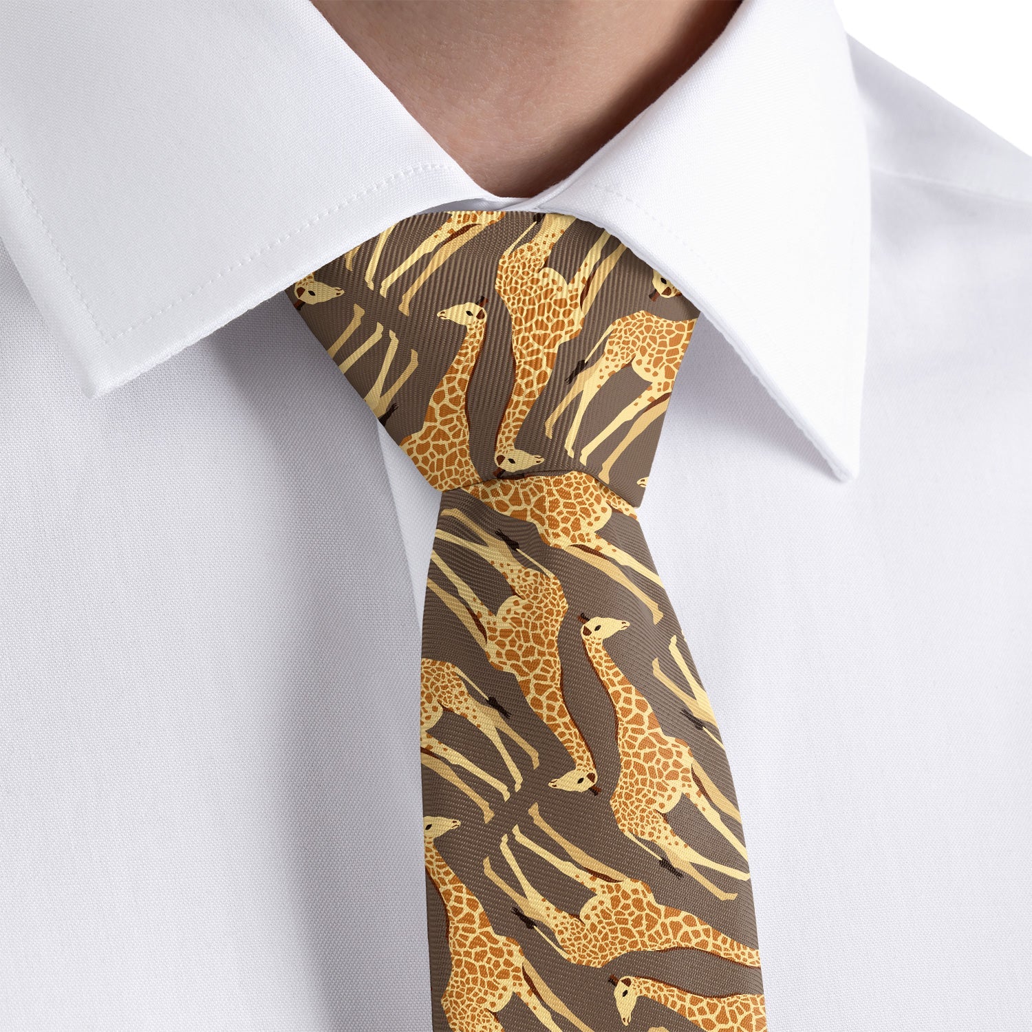 Giraffe Necktie - Rolled - Knotty Tie Co.