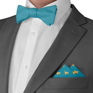 Golden Retriever Pocket Square - Matching Bow Tie - Knotty Tie Co.