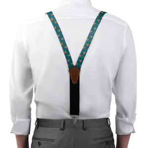 Goldendoodle Suspenders - On Model Front View - Knotty Tie Co.