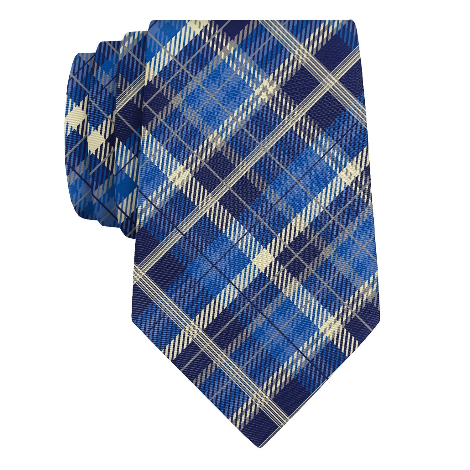Gone Plaid Necktie - Rolled - Knotty Tie Co.