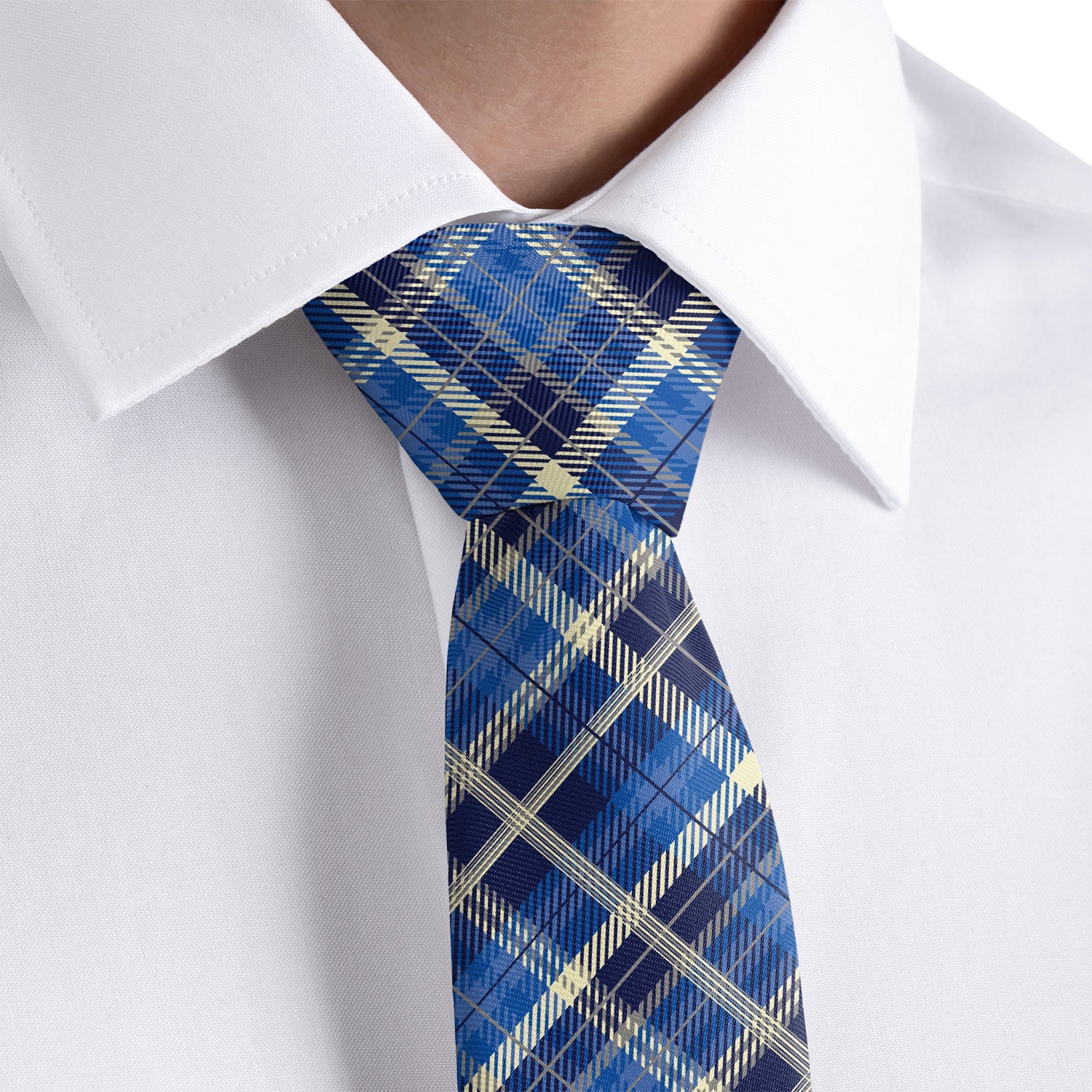 Gone Plaid Necktie - Rolled - Knotty Tie Co.