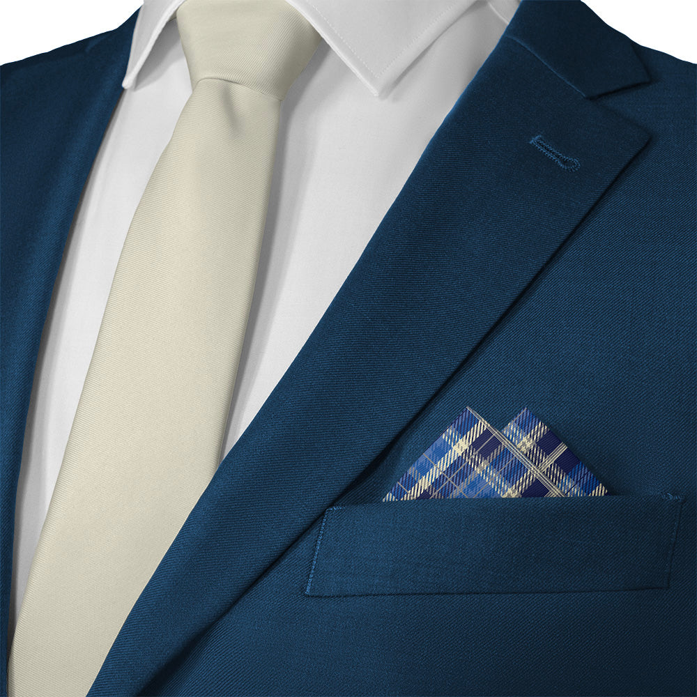 Gone Plaid Pocket Square - Matching Necktie- Knotty Tie Co.