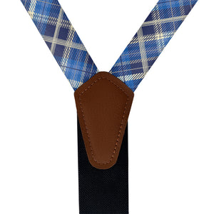 Gone Plaid Suspenders - Vegan Leather Y-Back - Knotty Tie Co.