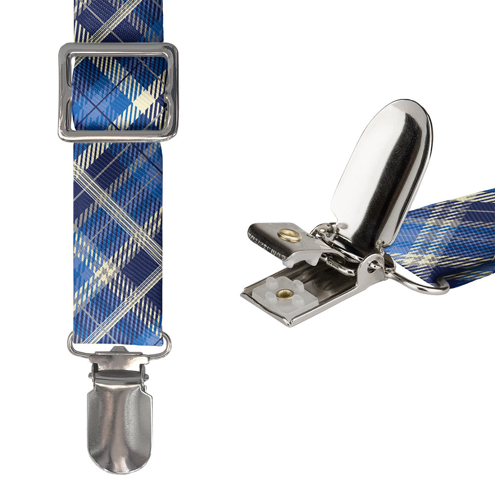 Gone Plaid Suspenders - Hardware and Strap - Knotty Tie Co.