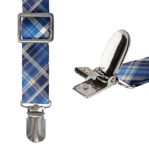 Gone Plaid Suspenders - Hardware and Strap - Knotty Tie Co.