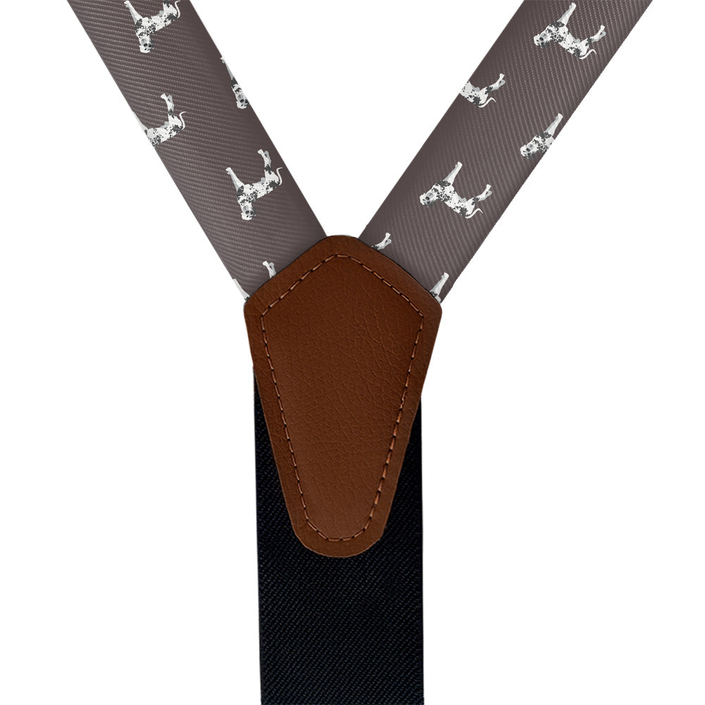 Great Dane Suspenders - Vegan Leather Y-Back - Knotty Tie Co.