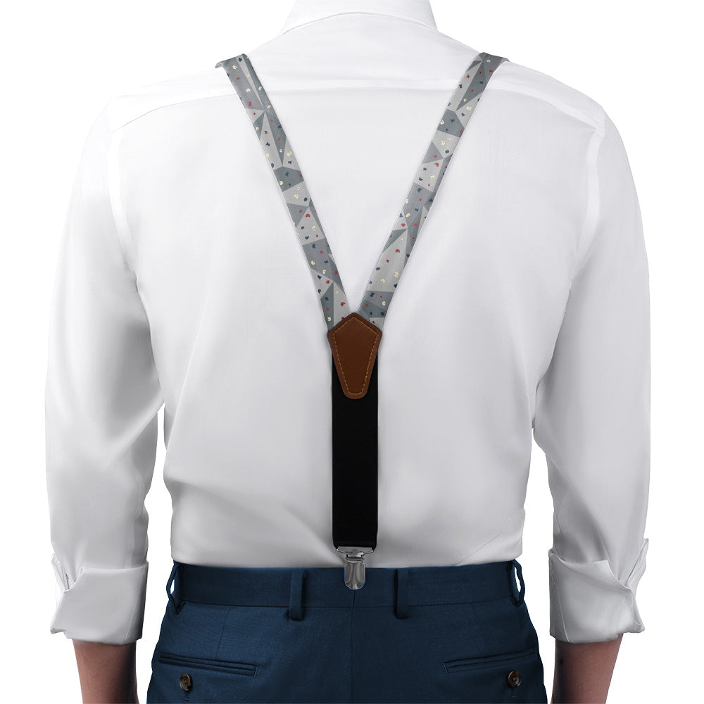 Grip Suspenders - On Model Front View - Knotty Tie Co.