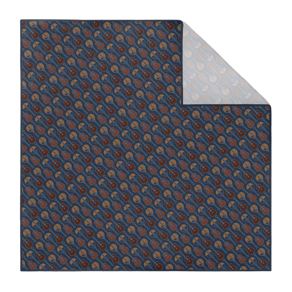 Guitars Pocket Square - Printed - Knotty Tie Co.