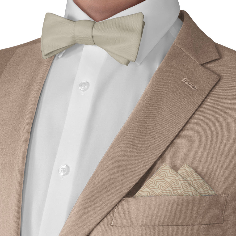 Haine Pocket Square - Matching Bow Tie - Knotty Tie Co.