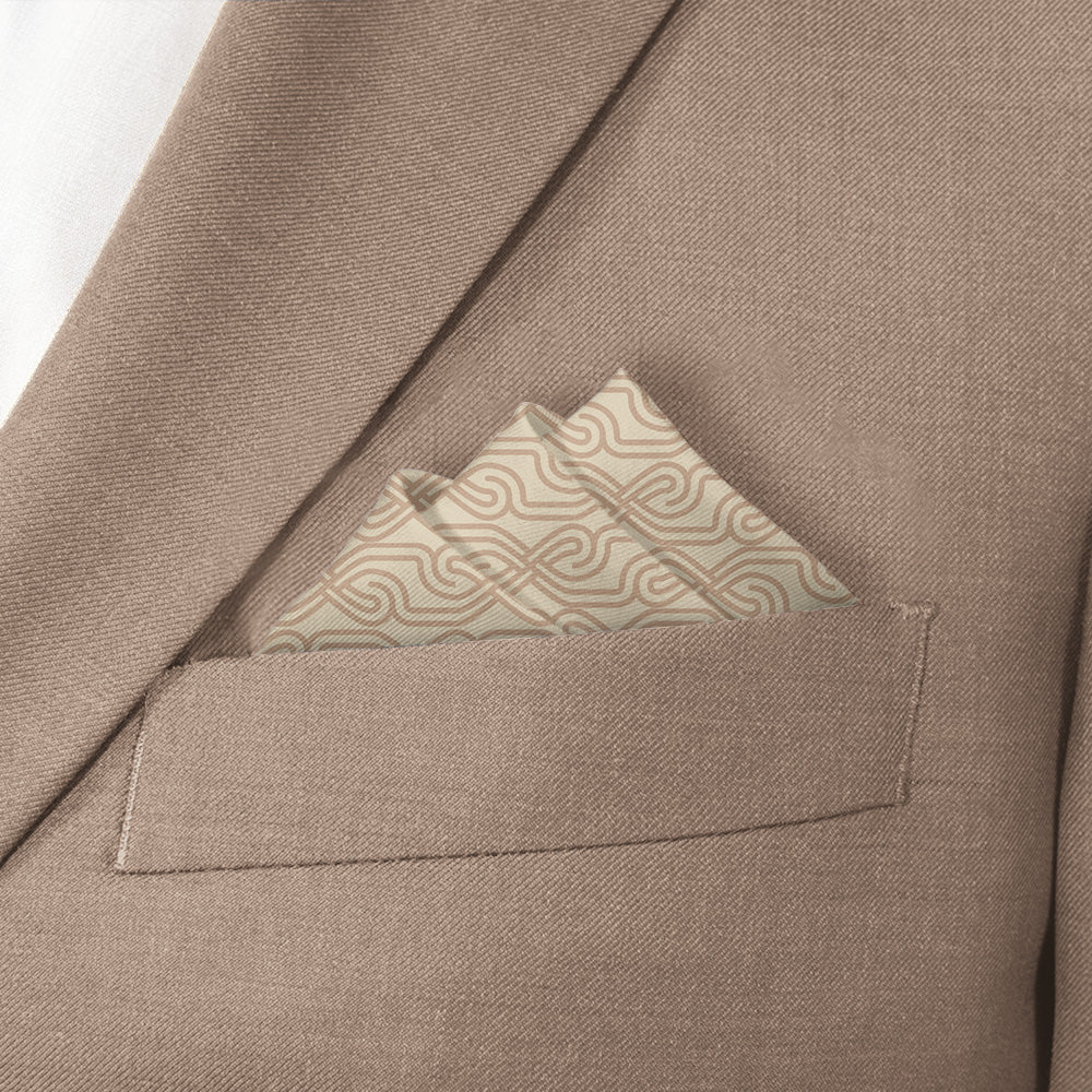 Haine Pocket Square - Stairs Fold - Knotty Tie Co.