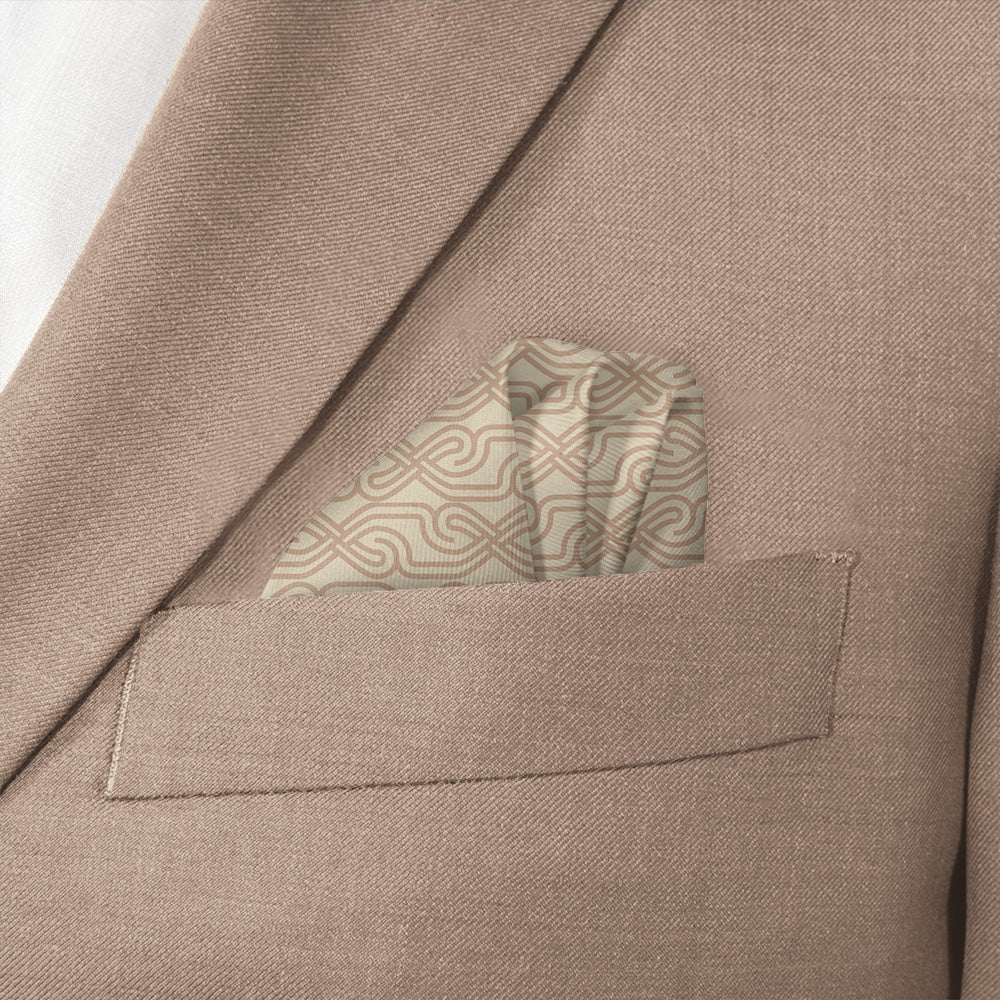 Haine Pocket Square - Wave Fold - Knotty Tie Co.