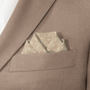 Haine Pocket Square - Scalloped Fold - Knotty Tie Co.