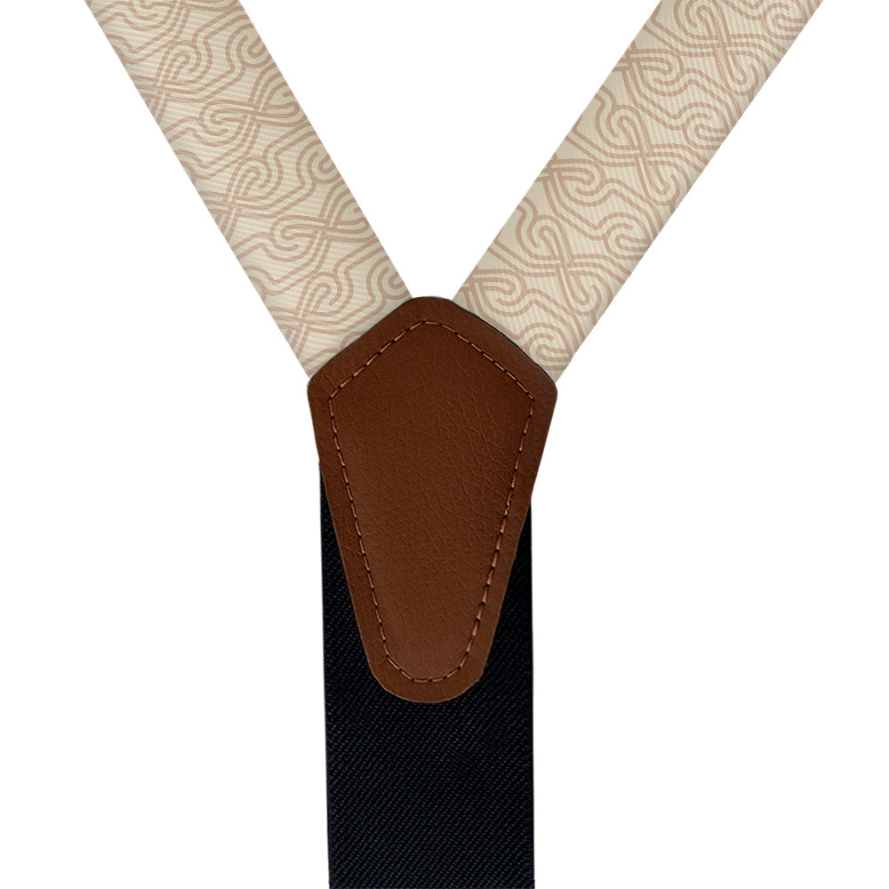 Haine Suspenders - Vegan Leather Y-Back - Knotty Tie Co.