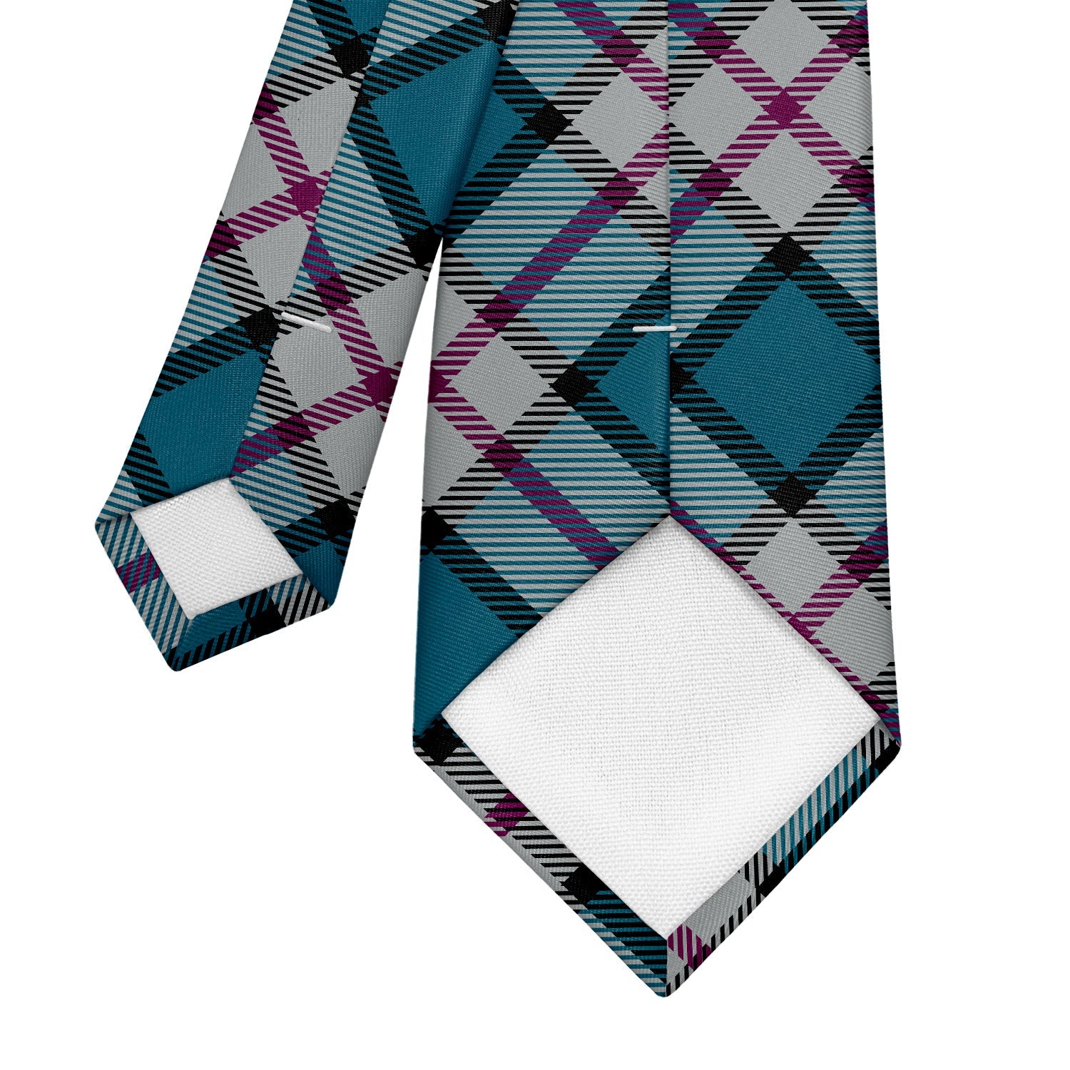 Harrison Plaid Necktie - Tipping - Knotty Tie Co.