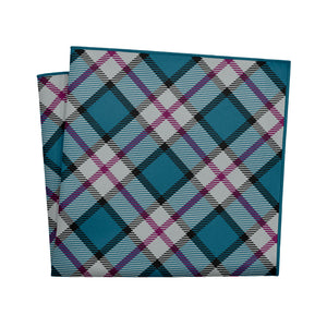 Harrison Plaid Pocket Square - 12" Square - Knotty Tie Co.