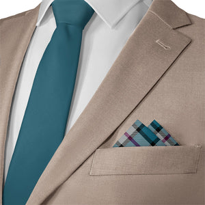 Harrison Plaid Pocket Square - Matching Necktie- Knotty Tie Co.