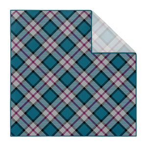 Harrison Plaid Pocket Square - Printed - Knotty Tie Co.