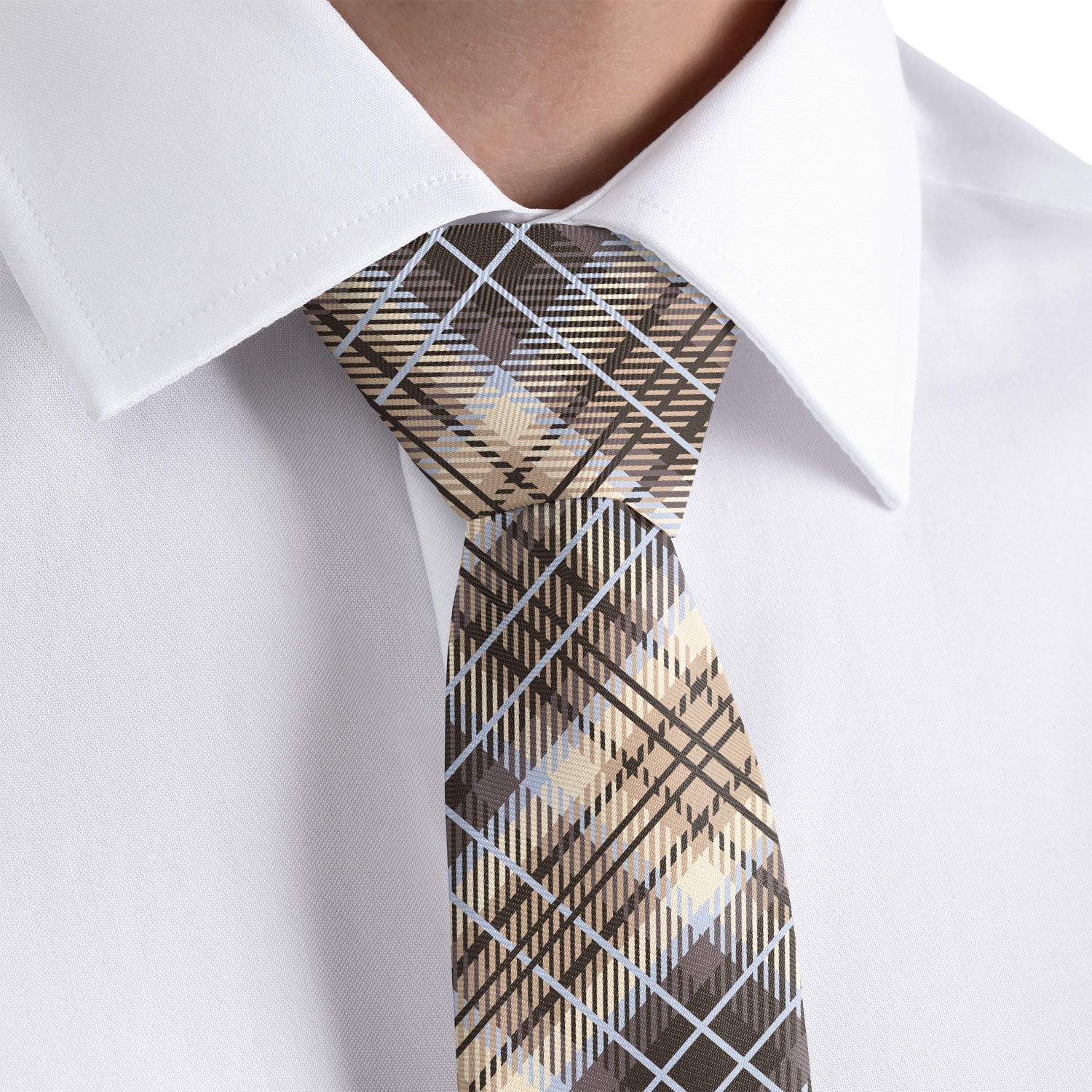 Hartman Plaid Necktie - Rolled - Knotty Tie Co.