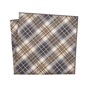 Hartman Plaid Pocket Square - 12" Square - Knotty Tie Co.