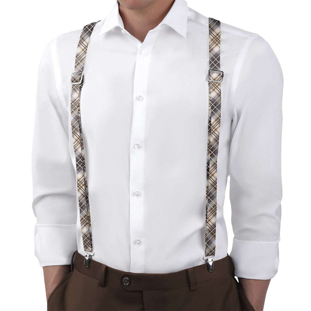 Hartman Plaid Suspenders - Main View - Knotty Tie Co.