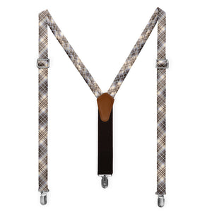 Hartman Plaid Suspenders - Full Front View - Knotty Tie Co.