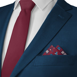 Hat Trick Hockey Pocket Square 2 Matching Necktie - Knotty Tie Co.