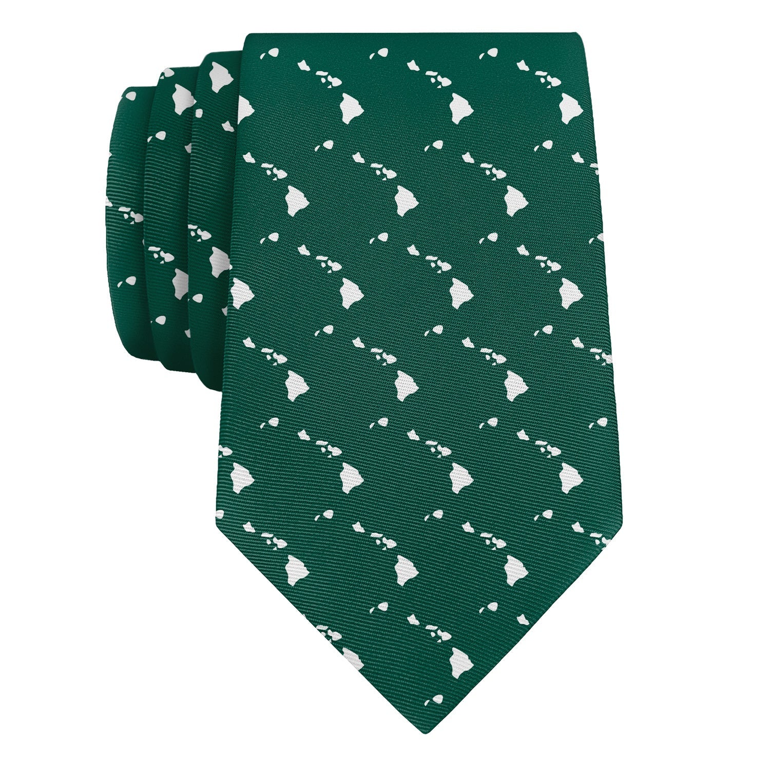 Hawaii State Outline Necktie - Rolled - Knotty Tie Co.