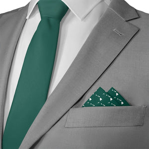 Hawaii State Outline Pocket Square - Matching Necktie- Knotty Tie Co.