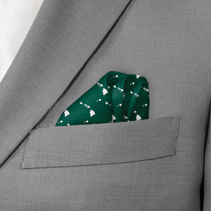 Hawaii State Outline Pocket Square - Wave Fold - Knotty Tie Co.