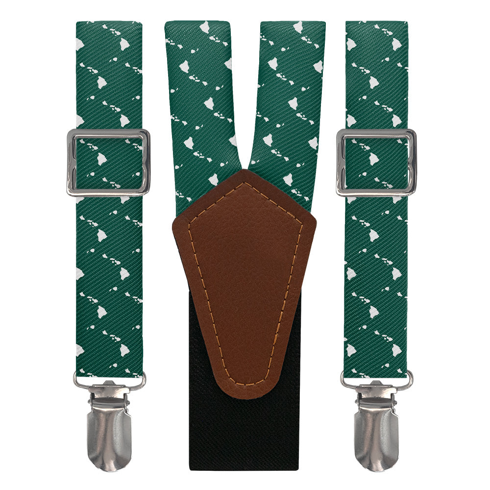 Hawaii State Outline Suspenders - Main View - Knotty Tie Co.