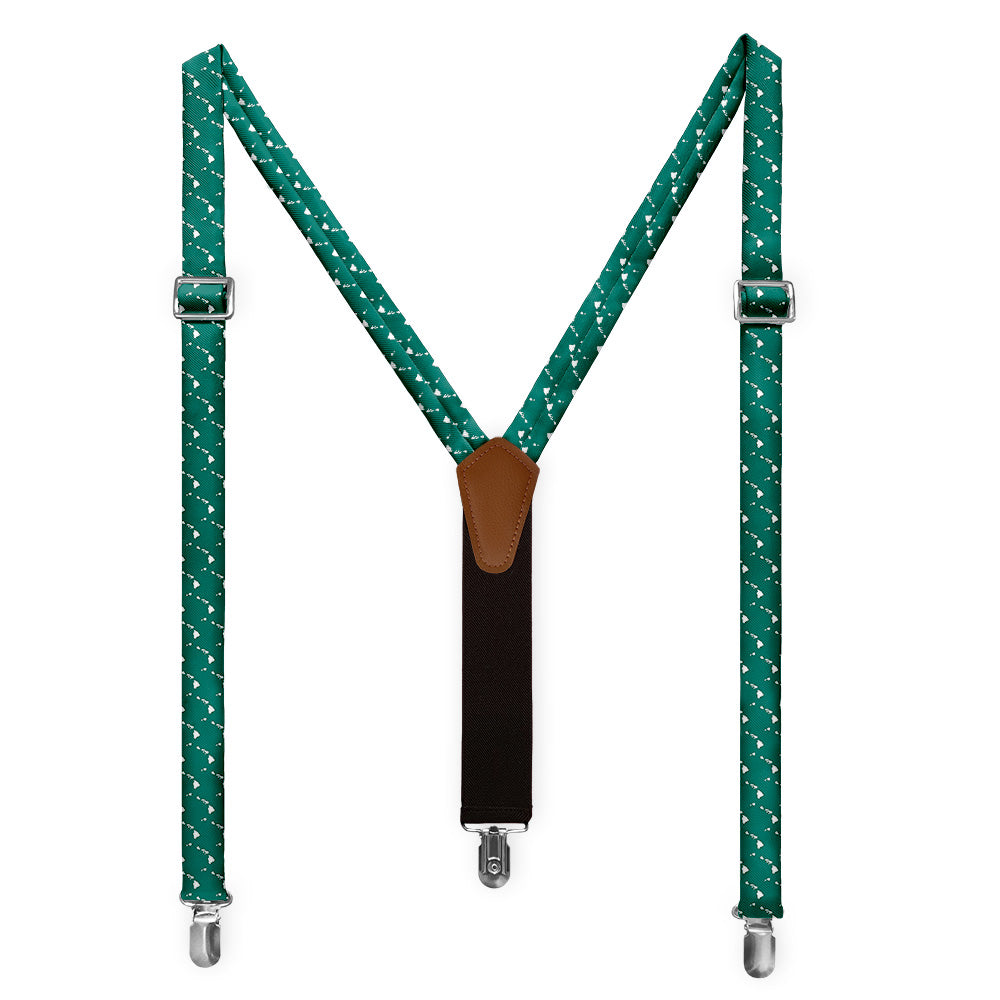 Hawaii State Outline Suspenders - Full Front View - Knotty Tie Co.