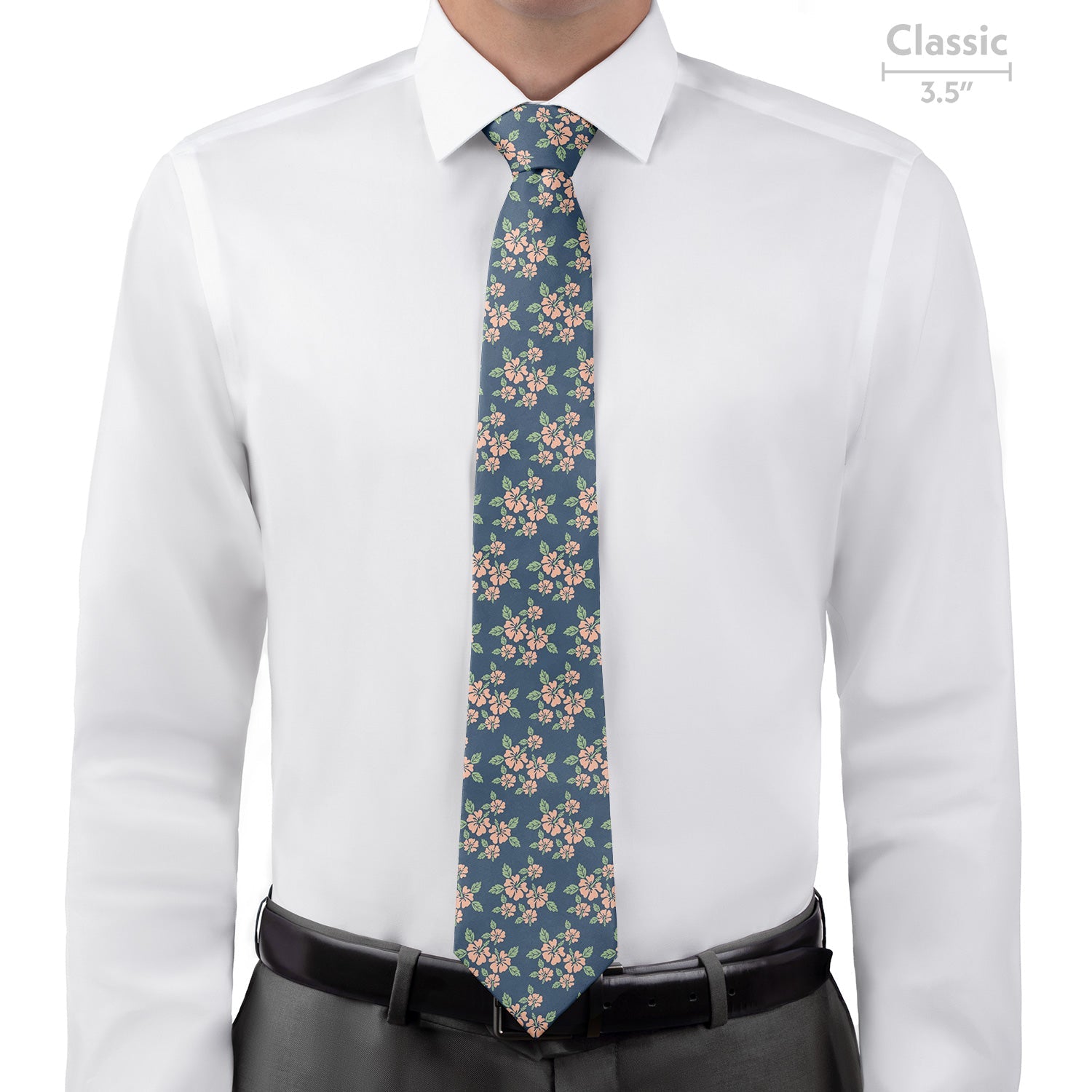 Hawaiian Floral Necktie - Classic - Knotty Tie Co.