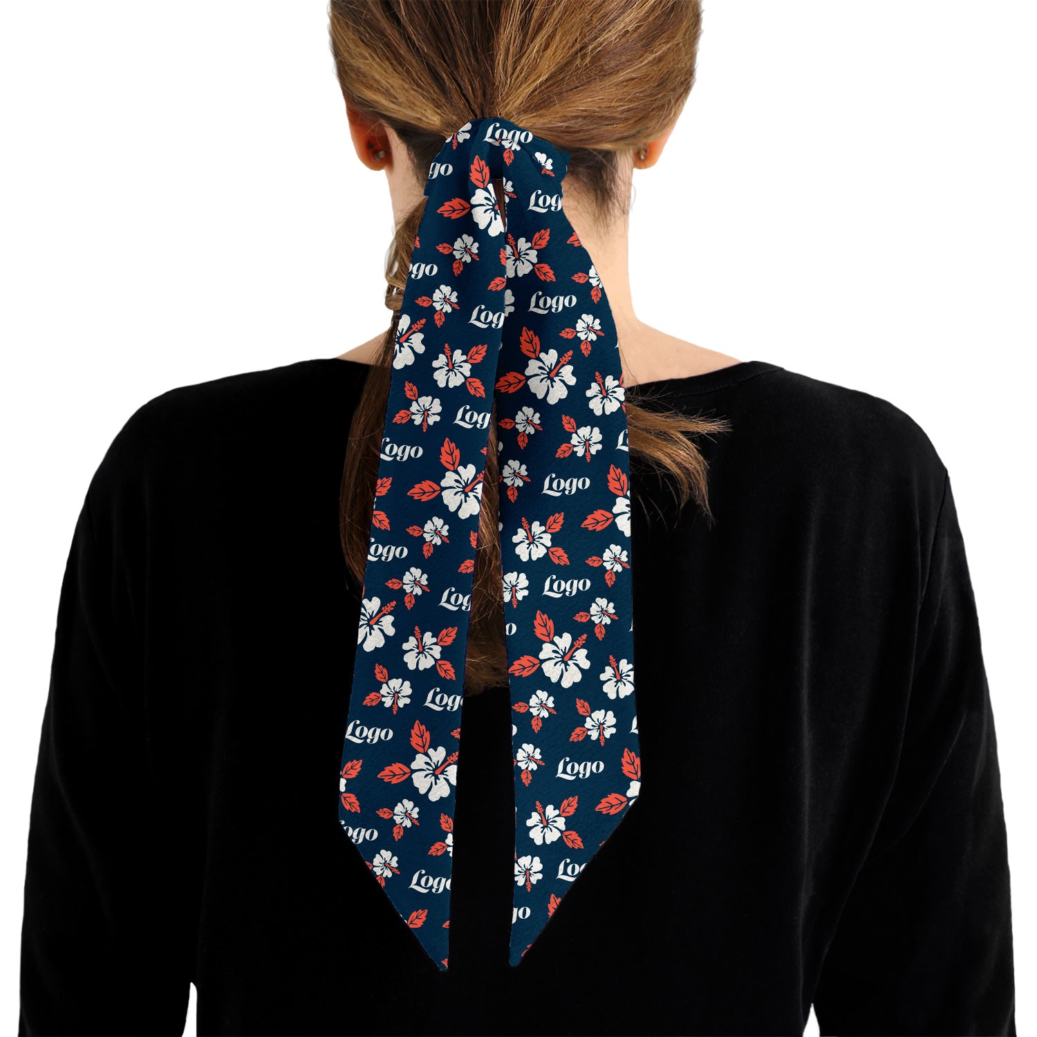 Hawaiian 2 Hair Flat Lay Logo Scarf - Knotty Tie Co.