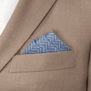 Herring Pocket Square - Stairs Fold - Knotty Tie Co.